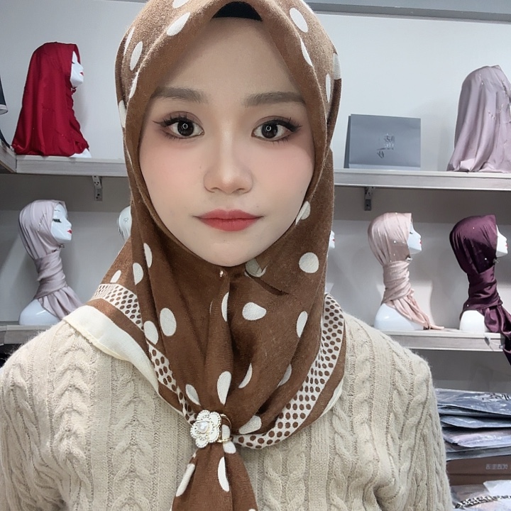 美丽诺羊毛方巾纯色羊毛款