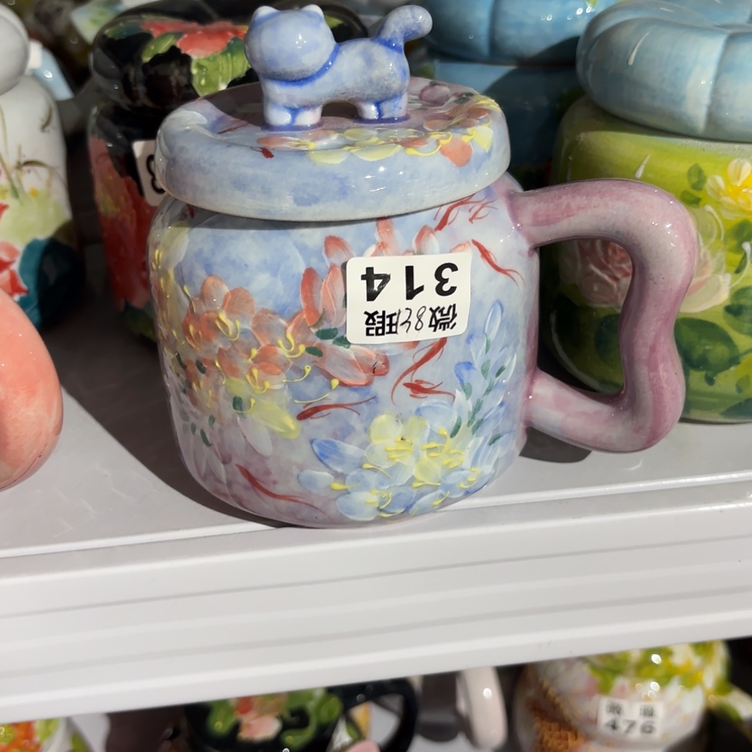 景德镇手绘高温釉下彩陶瓷茶具