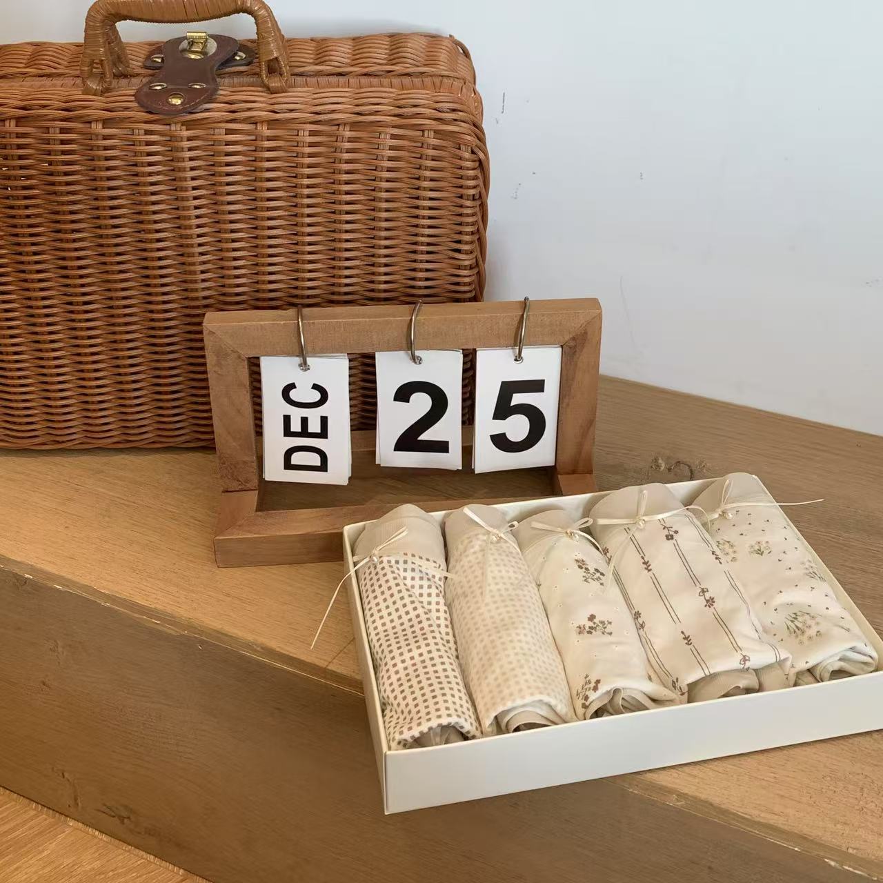 法式田园小碎花五条装三角内裤5-7-4