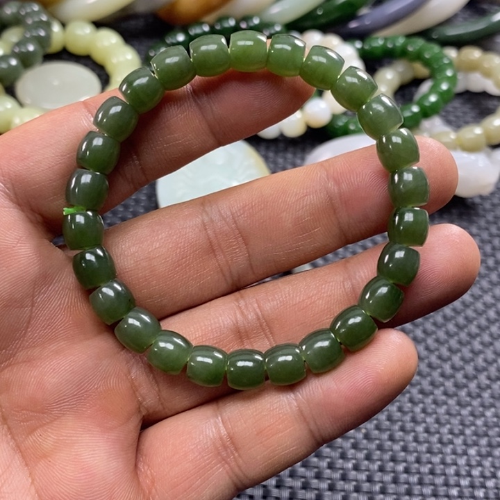 和田玉未镶嵌手链