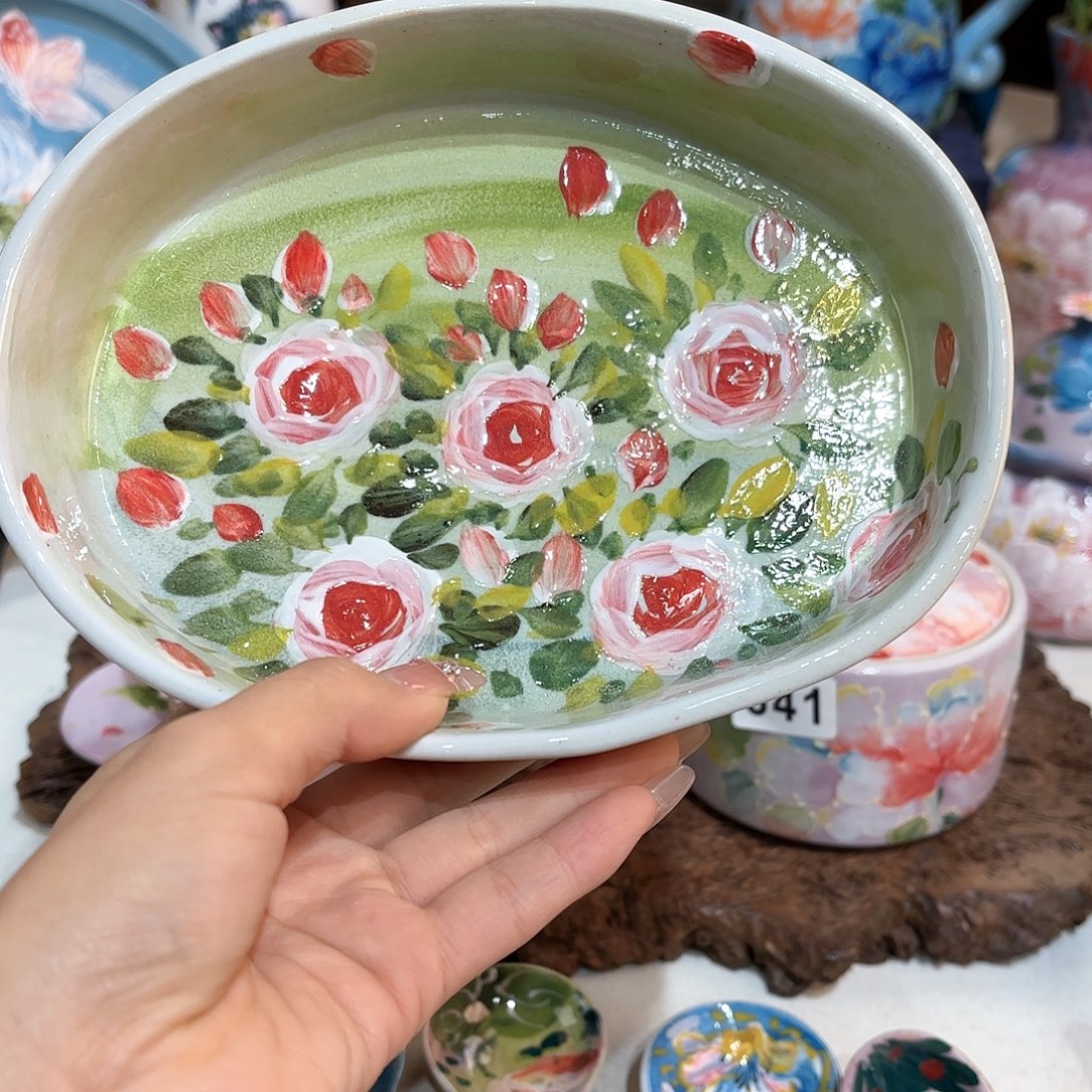 景德镇手绘高温釉下彩陶瓷茶具