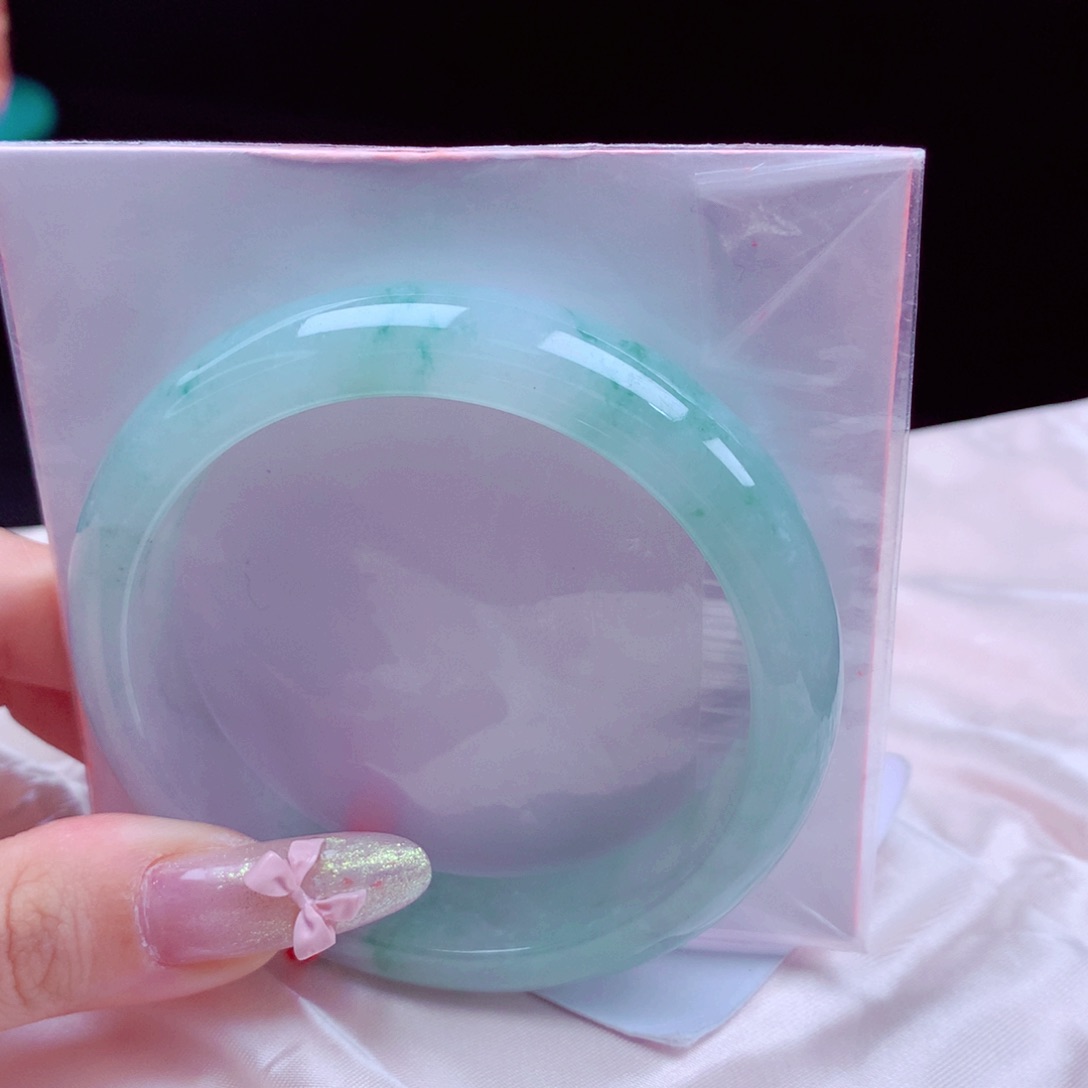 未镶嵌手镯翡翠天然缅甸翡翠A货手镯 28号