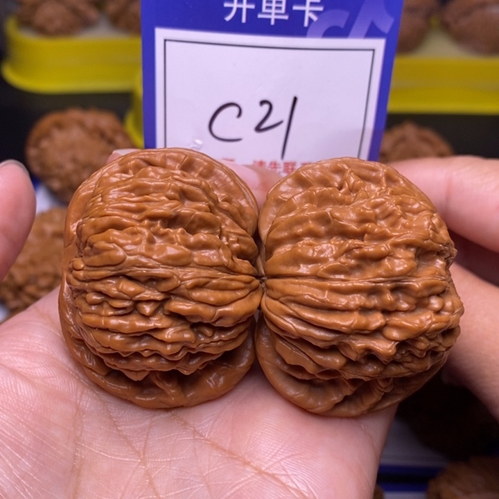 把件文玩核桃45四座楼c21