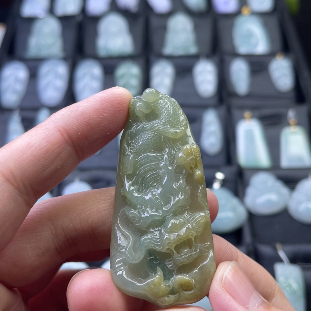 翡翠未镶嵌颈饰806