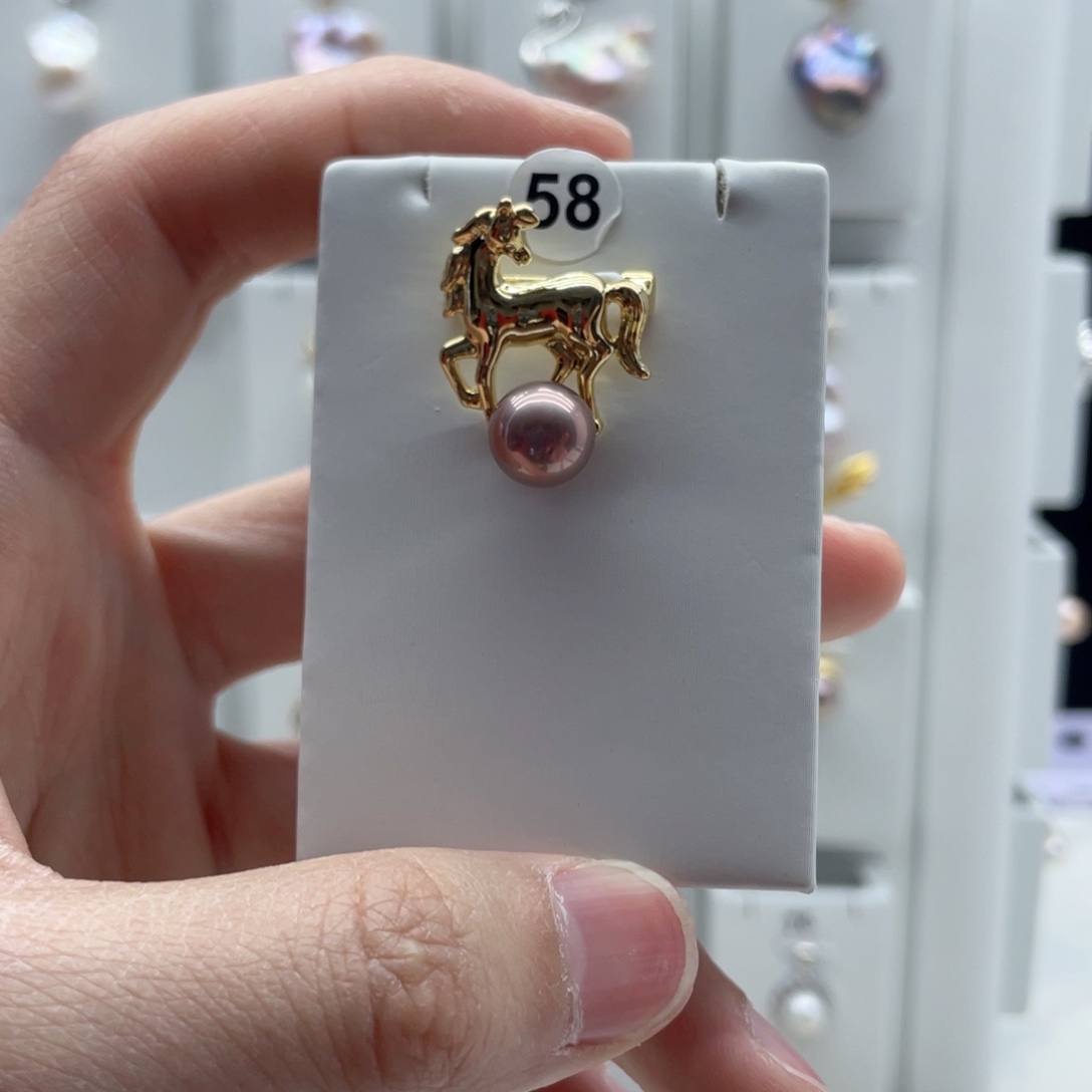 颈饰合金淡水珍珠