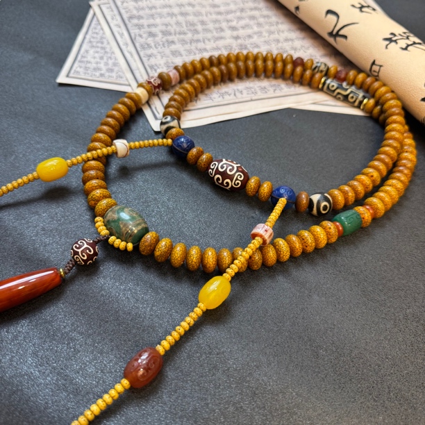 【黄大妮专属】精品星月菩提脖挂【文玩探宝】