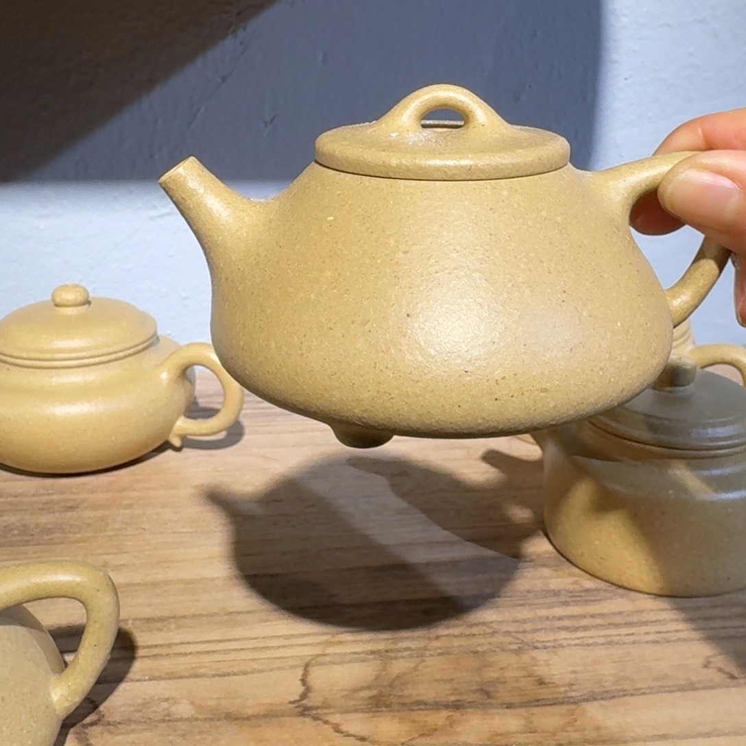 本山绿泥茶壶梨皮150毫升左右