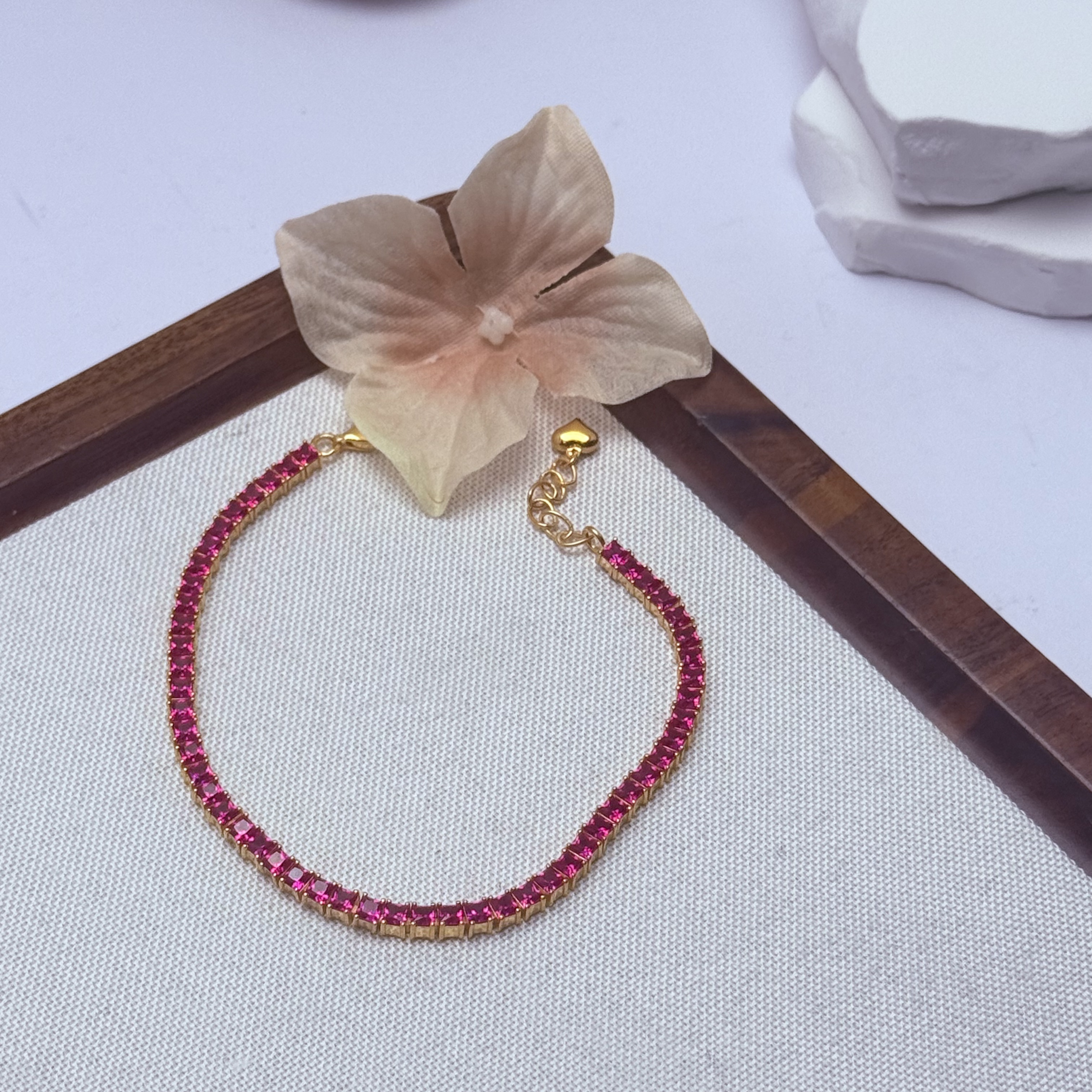 Z【红宝手链】足金999精工5G（附加398）