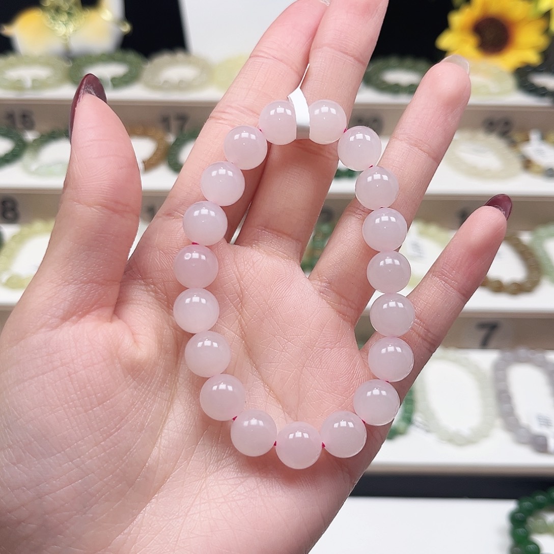 跑***6和田玉未镶嵌手链