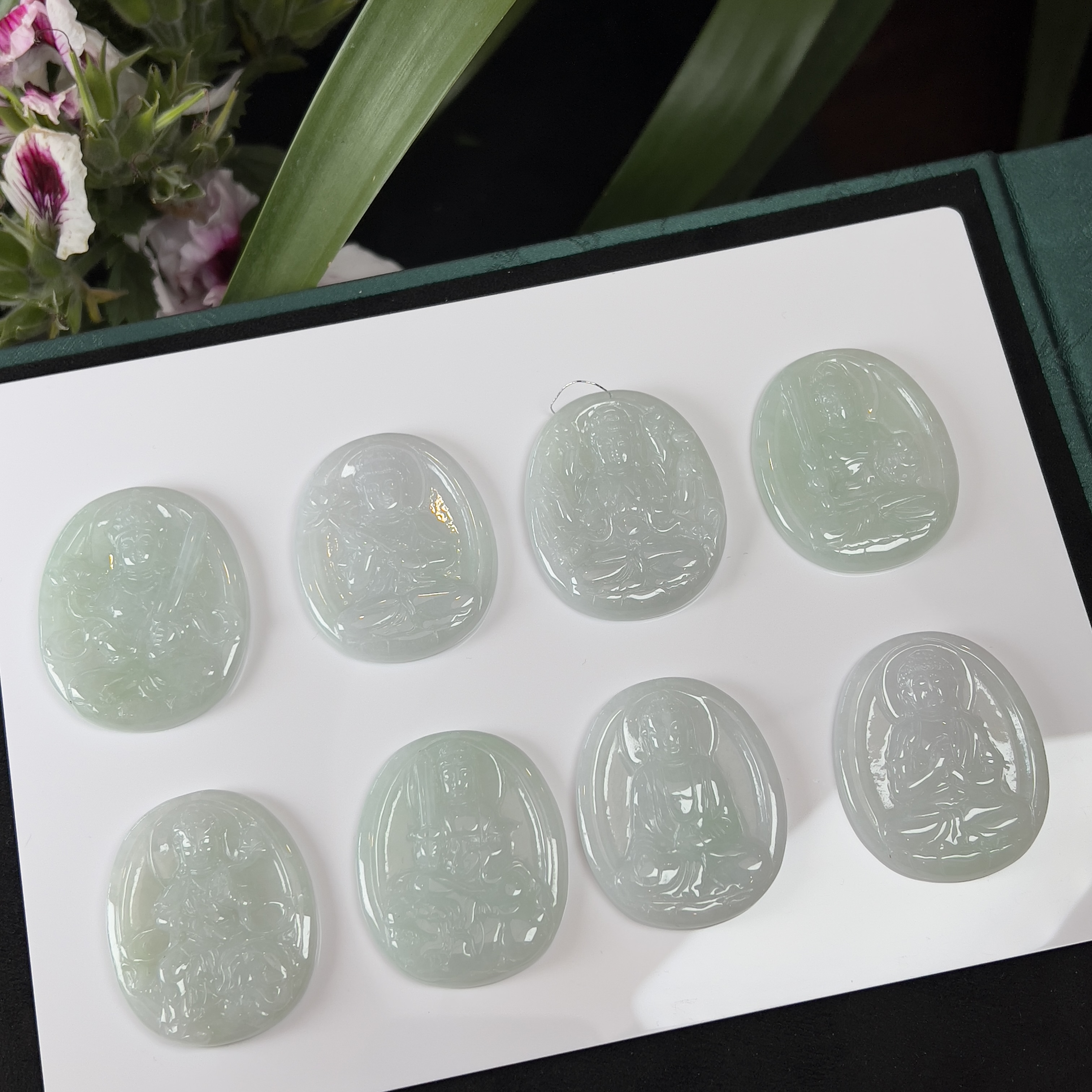 【豪哥鉴宝】K613-1202 八大守护吊坠 天然缅甸A货翡翠多样性发一件