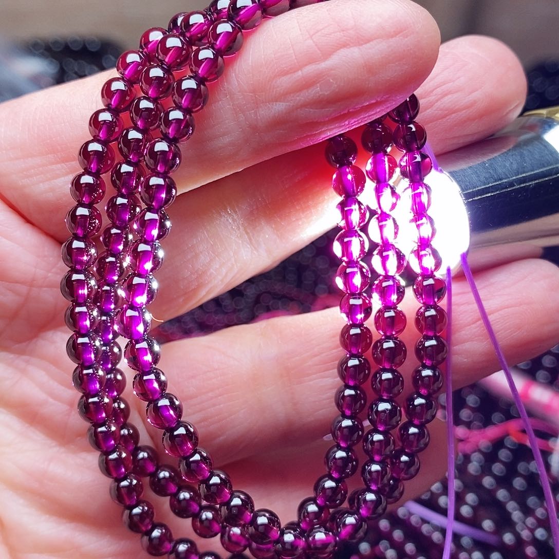 石榴石手链未镶嵌今****?卡4:3