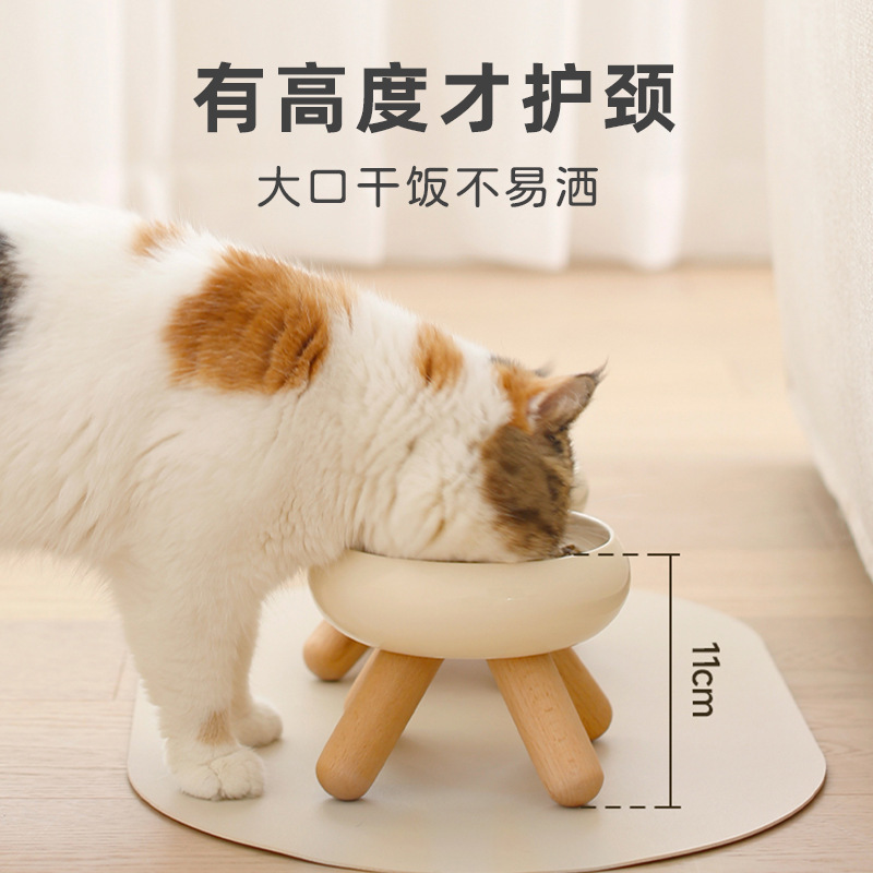 粮碗水碗gulu宠物碗陶瓷彩色狗喂食碗护颈猫碗宠物用品食盆
