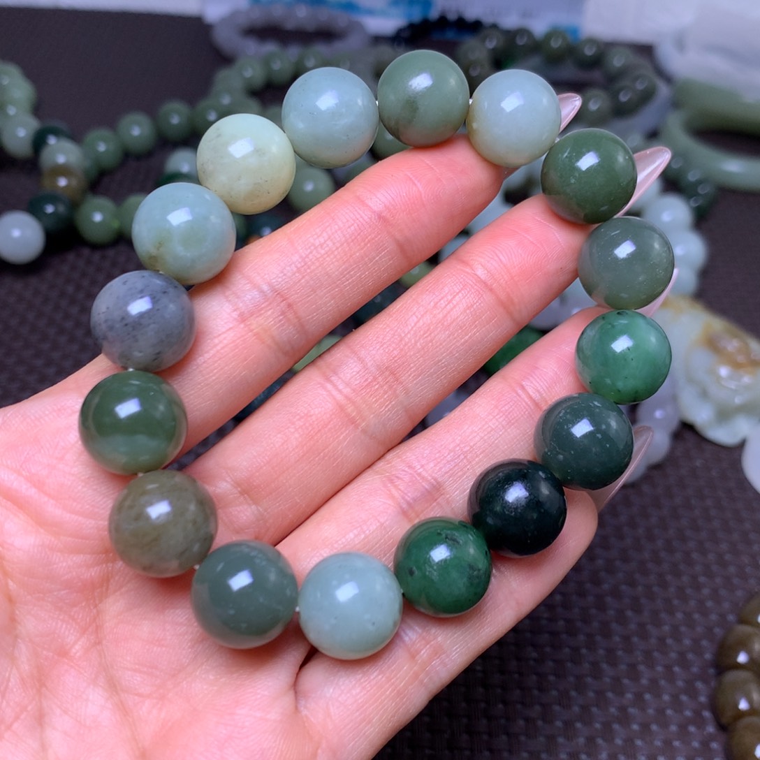 和田玉未镶嵌手串卡14