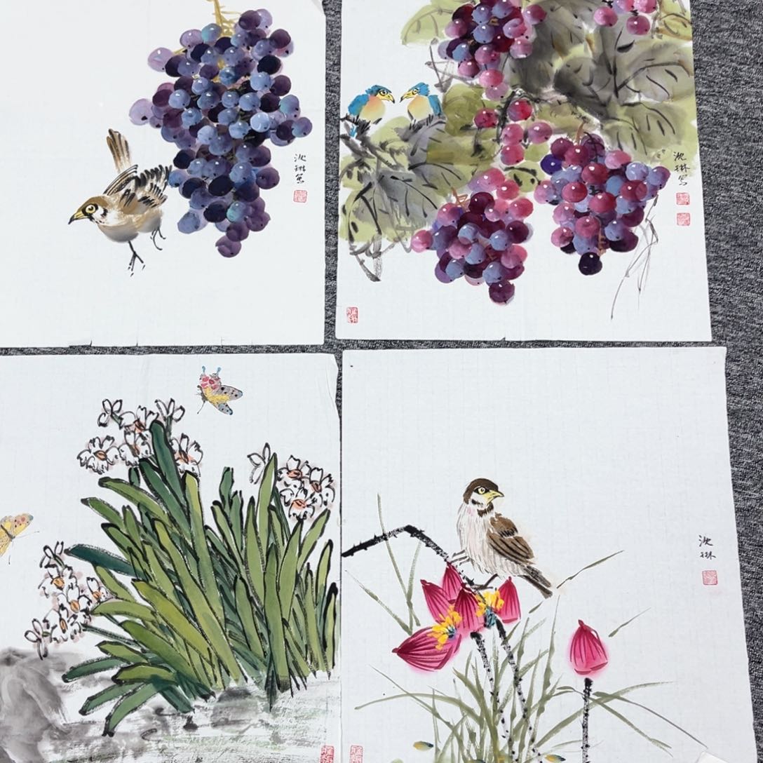 国画绘画绘画沈老师作品50,50