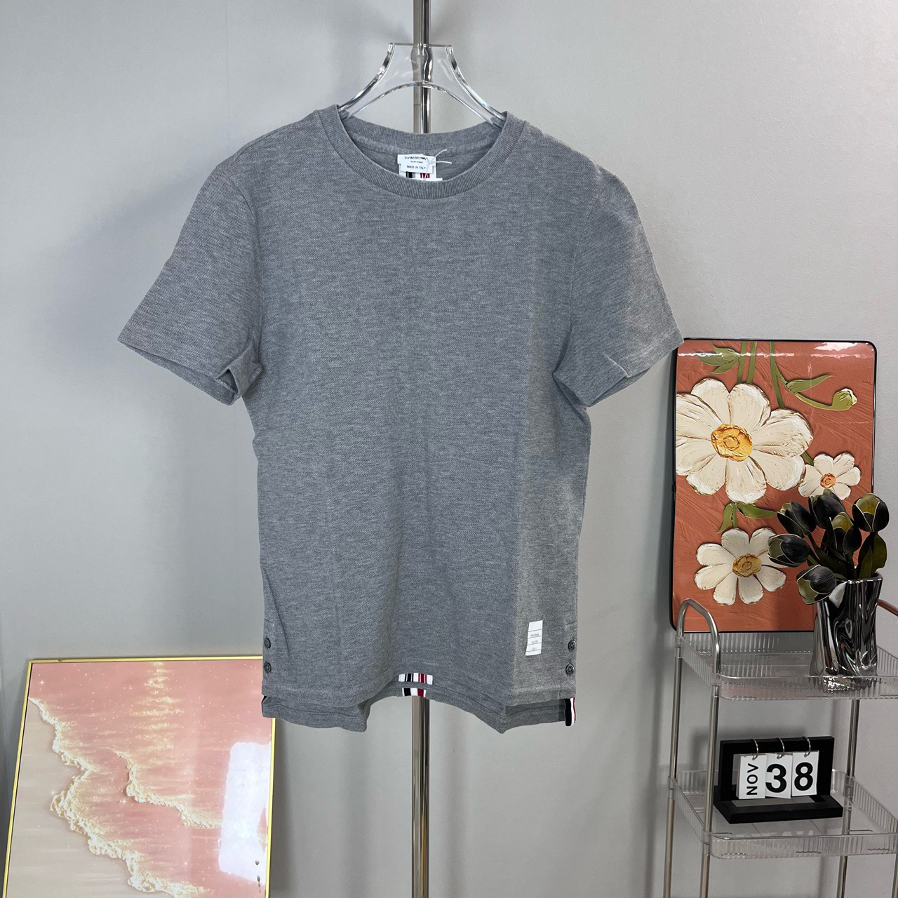 99新 THOMBROWNE TB 灰色 短袖 99新 0码 A6175