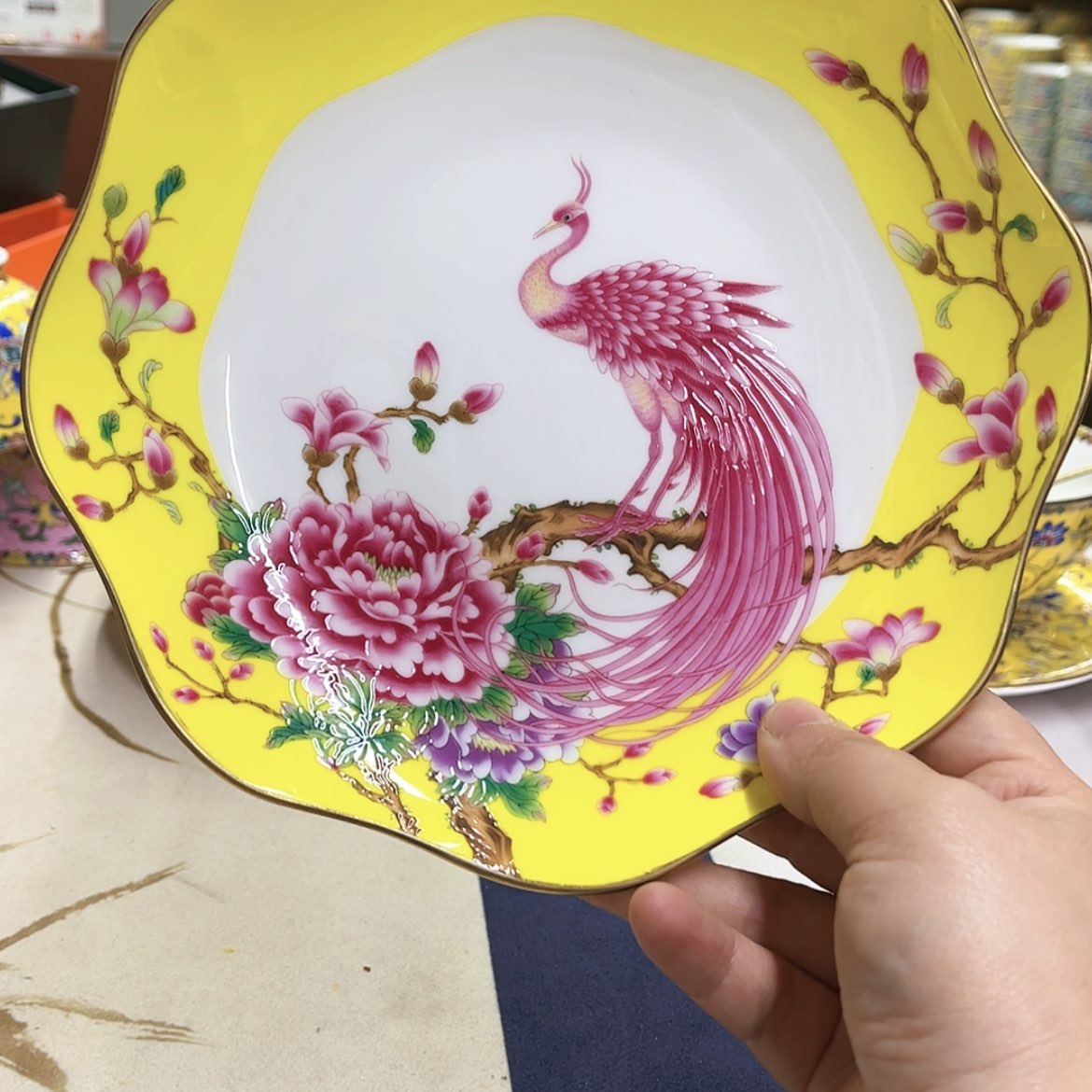 【闪购商品】骨瓷8英寸6花口深。。。。。。。