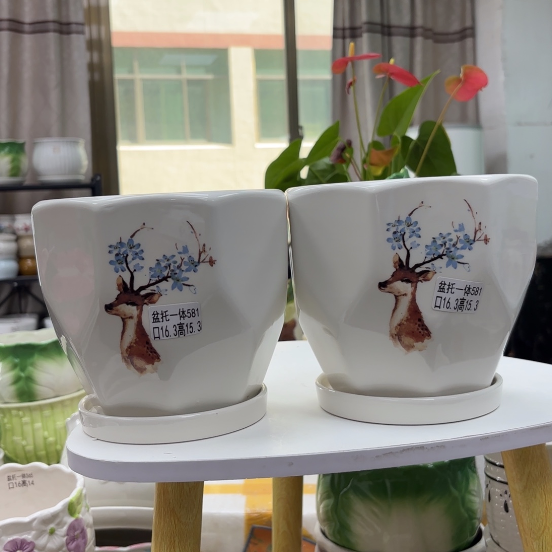 @夏西陶瓷花盆@@5581