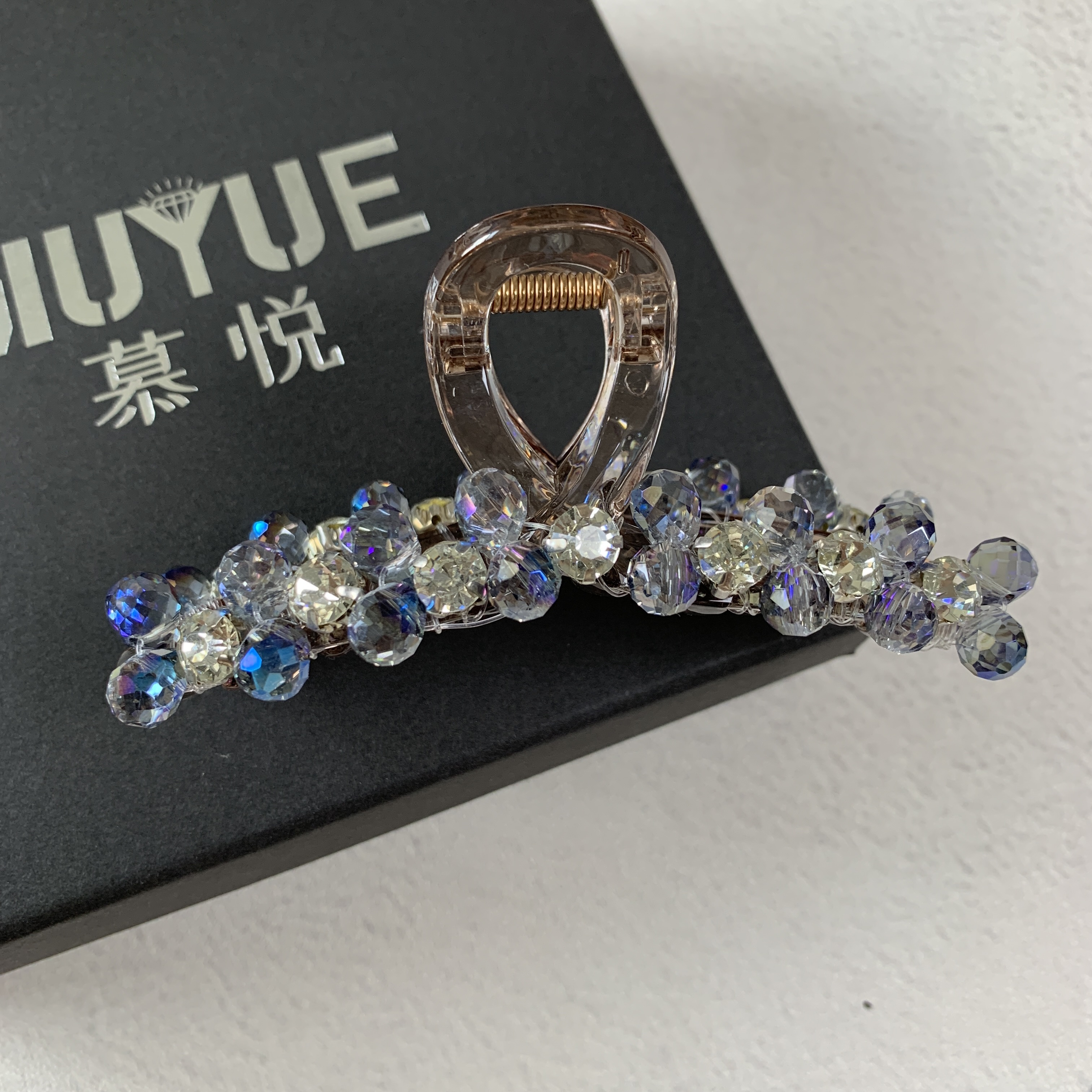 慕悦-M002设计师专柜正品13cm抓夹盘发夹