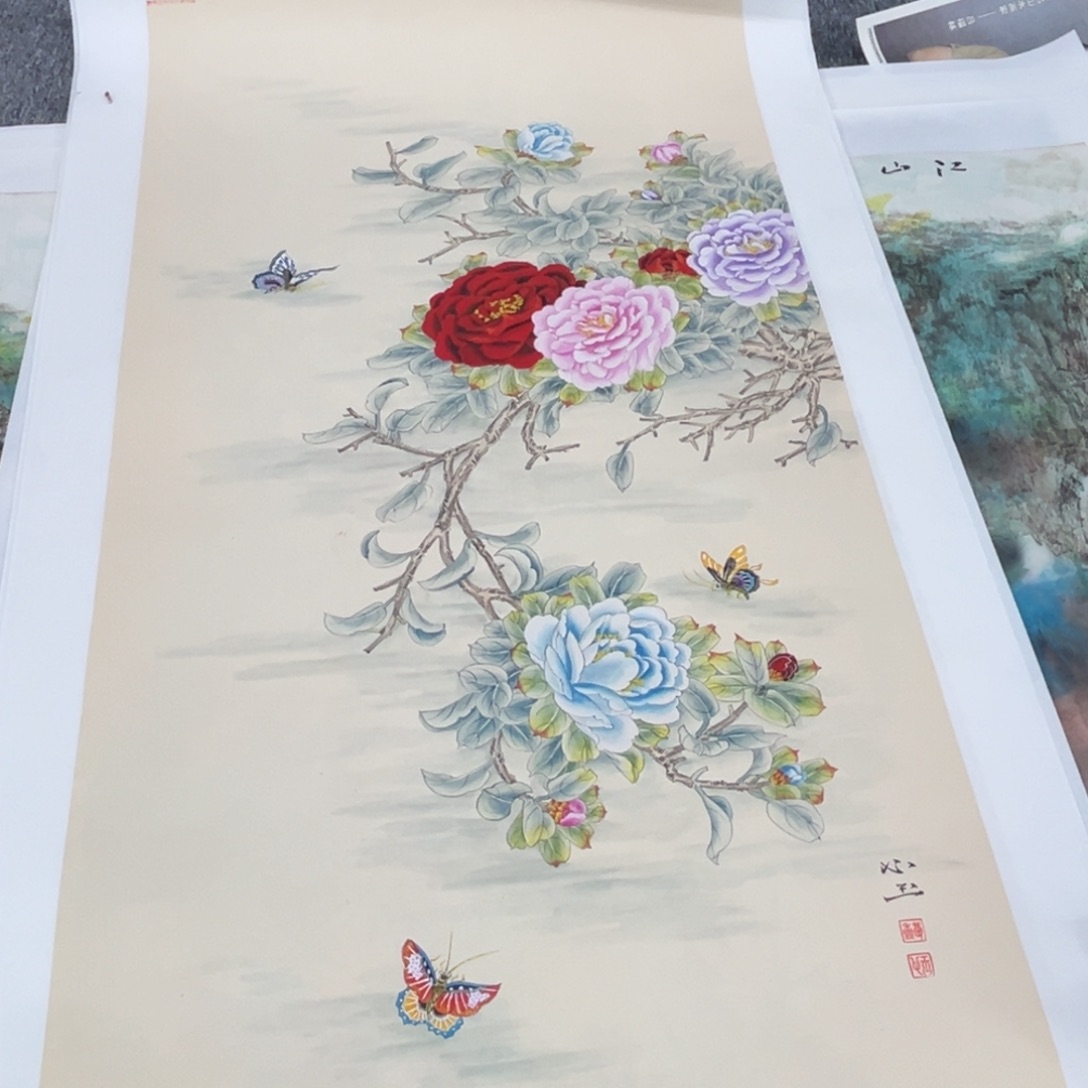 国画菩***树绘画绘画绘画