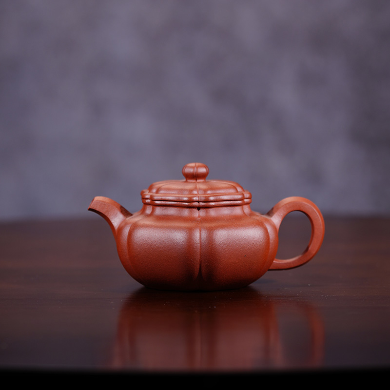 原矿手工野山红泥葵仿古240cc