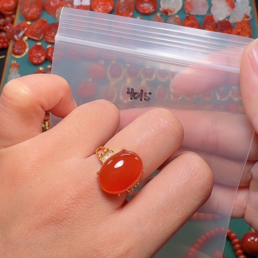 南红玛瑙南红银S925镶嵌