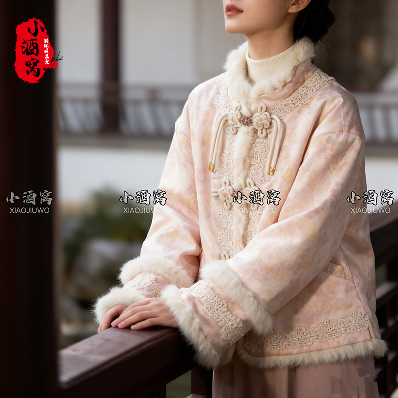 [粉月栖-外套]小酒窝新国风 新中式时尚气质外套-63