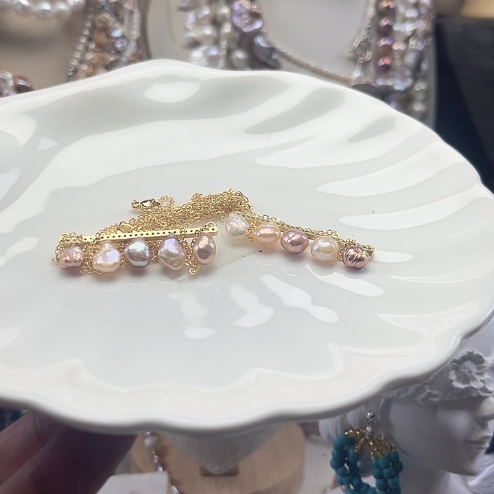 未镶嵌淡水珍珠项链【纯恬】多样性发货发一