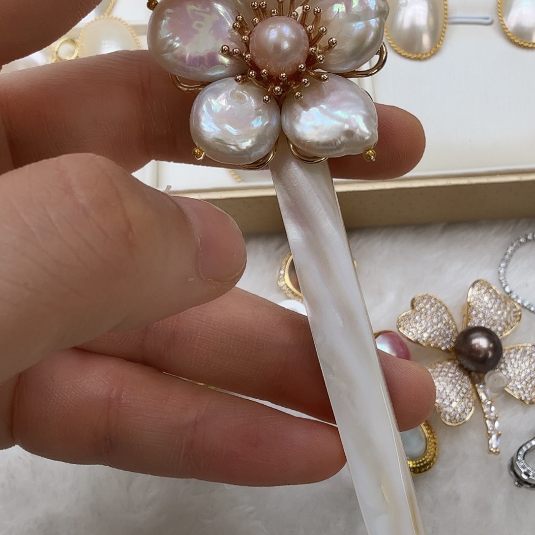 发饰未镶嵌淡水珍珠