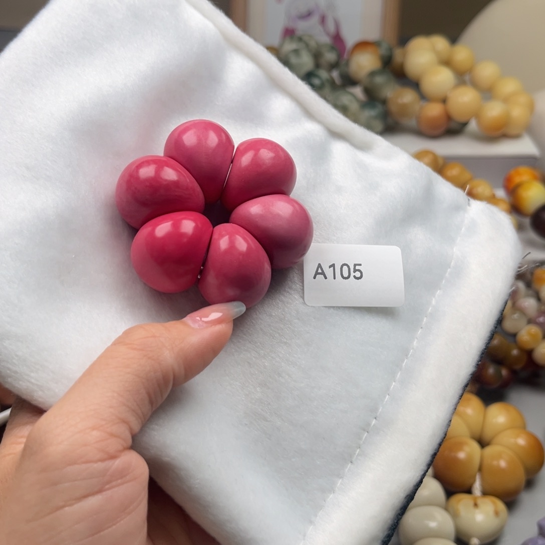 手串菩提根/象牙果A105蒜瓣手捻象牙果微瑕25