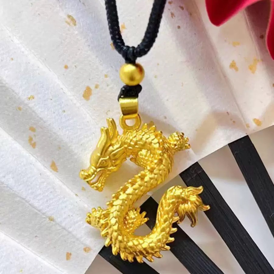 铜合金吊坠 铜合金3D立体飞龙在天男士霸气吊坠