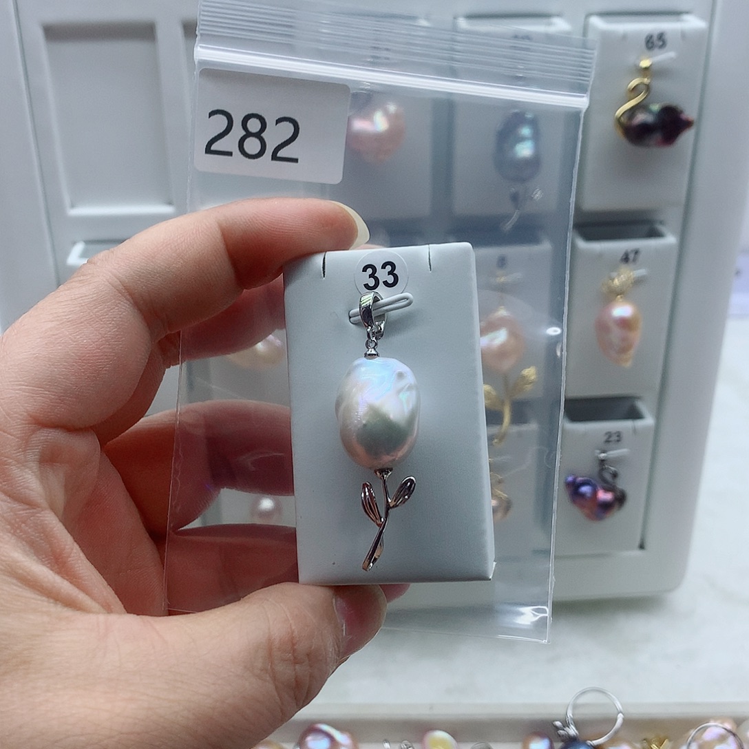 吊坠(不含链)合金淡水珍珠