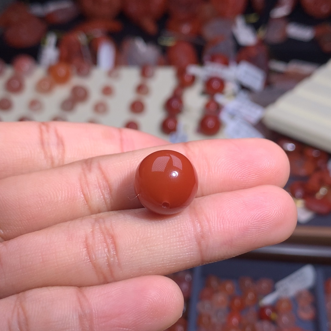 k***和南红玛瑙未镶嵌珠宝半成品单珠