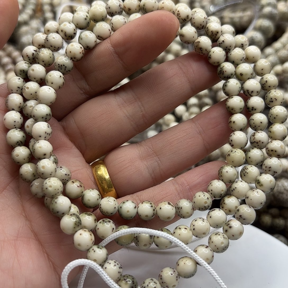 星月菩提吊坠7龙蛋果冻大留白