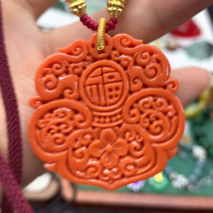 合金颈饰玛瑙/玉髓吊坠