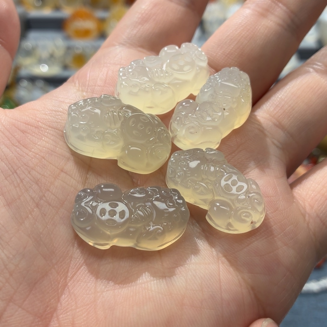 玛瑙/玉髓未镶嵌吊坠(不含链)