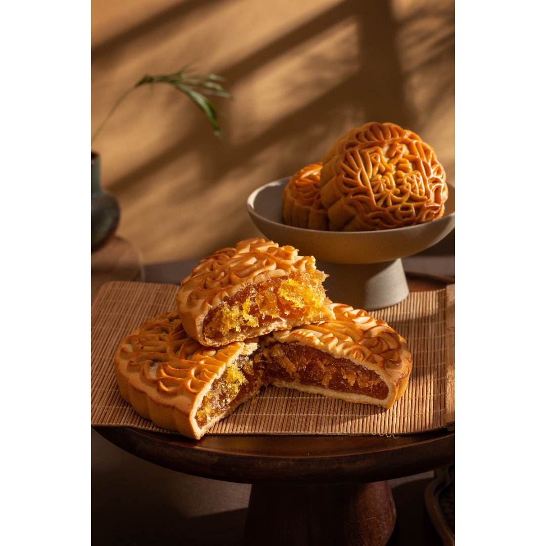 【凤梨1000g】凤梨冬翅月饼凤香浓郁皮薄绵软广式月饼