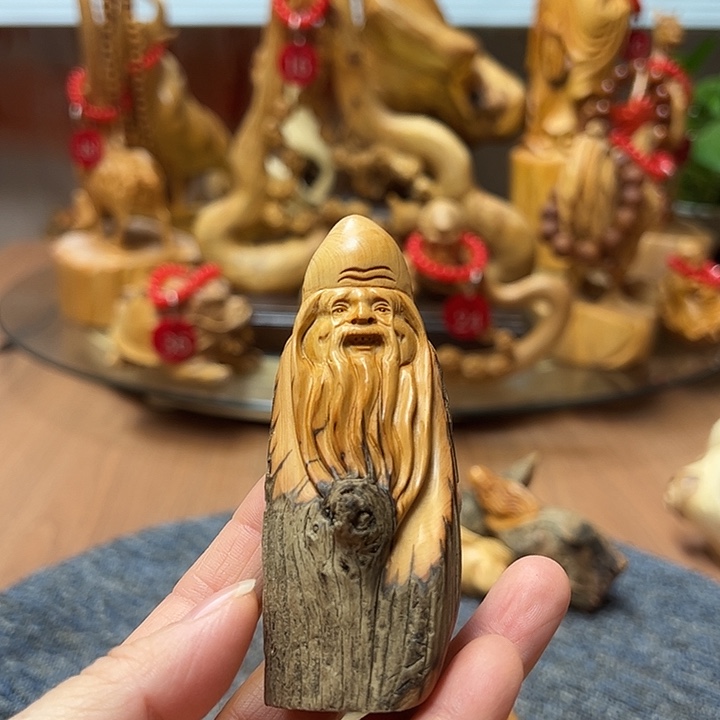 柏木把件崖柏摆件