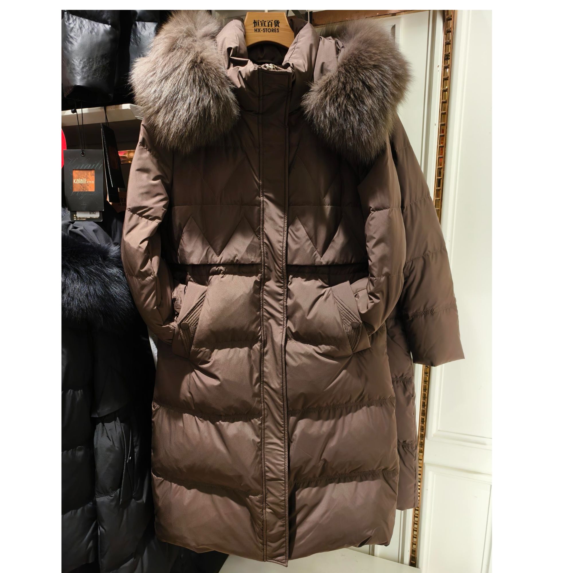 【双流恒宣】C57833专柜高货清长款羽绒服