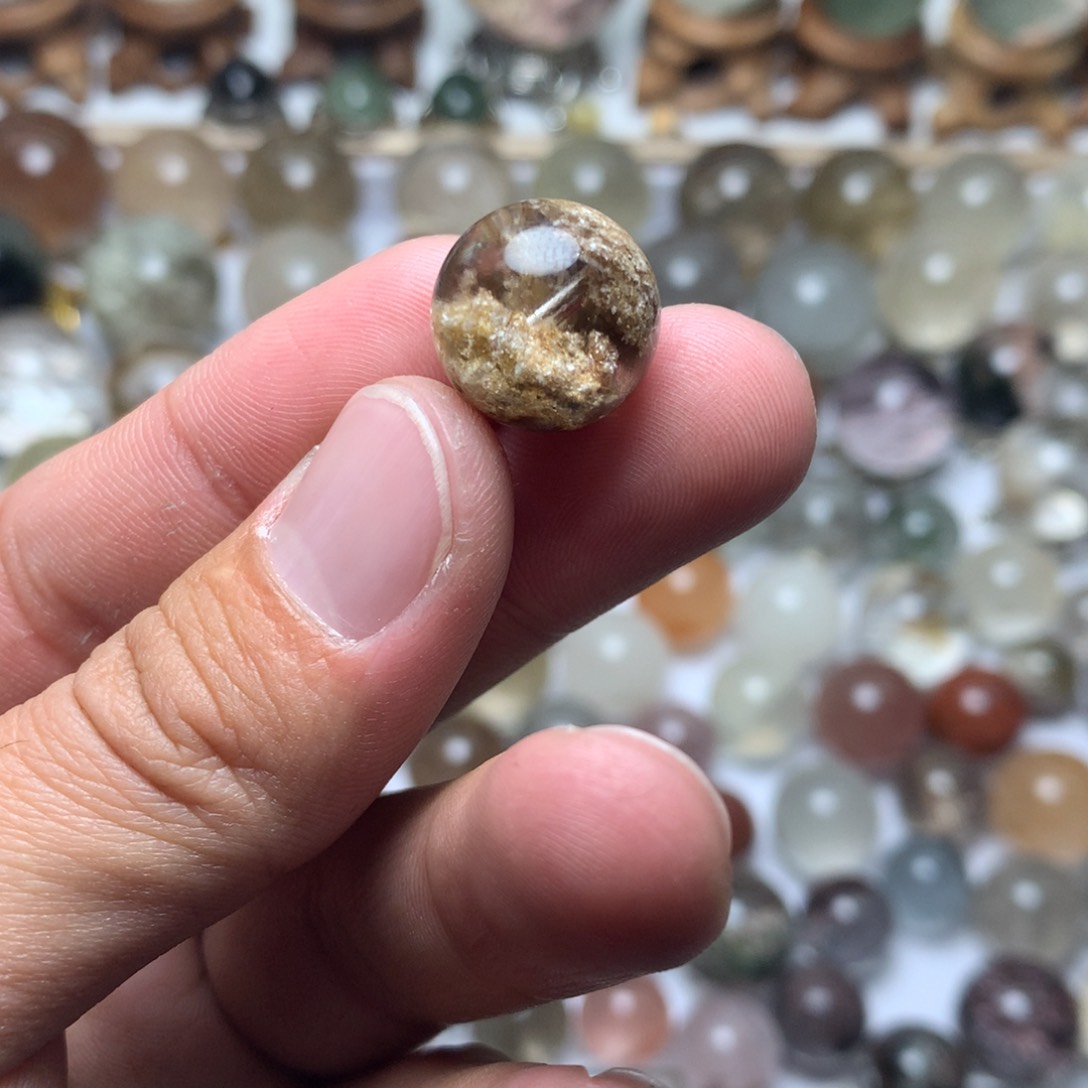 水晶珠宝半成品未镶嵌幽灵球