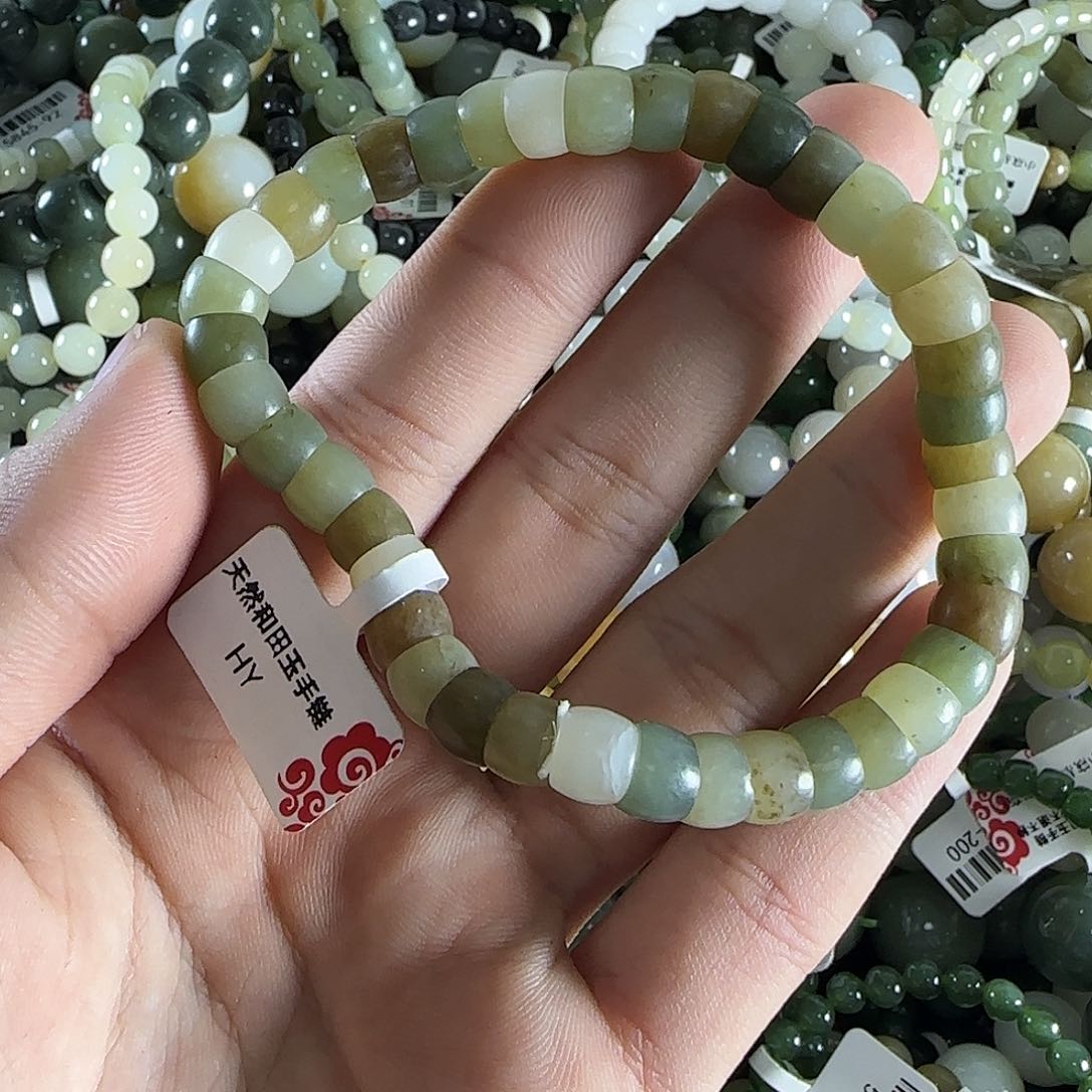 和田玉手链未镶嵌257