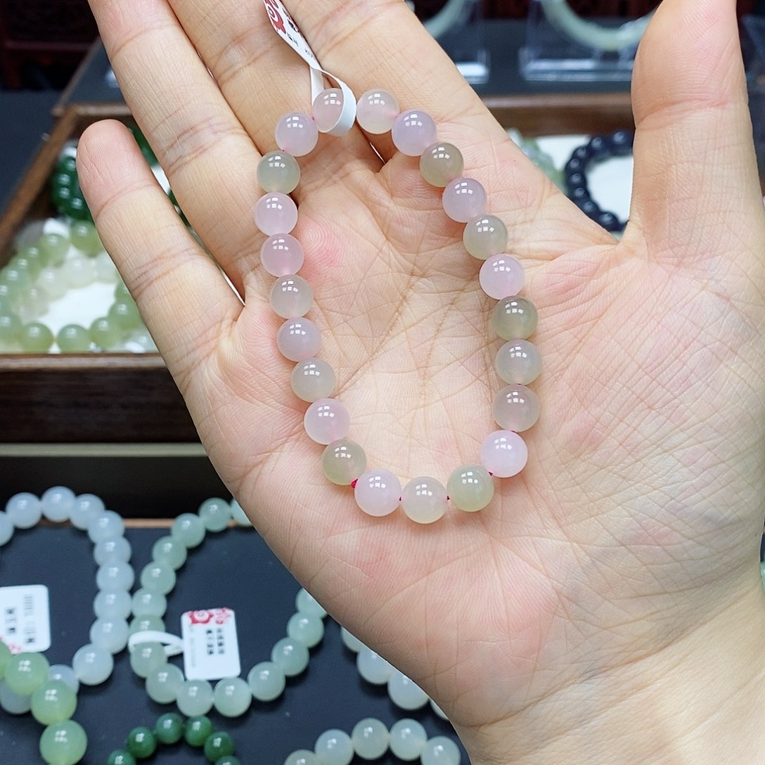 和田玉未镶嵌手串多宝8