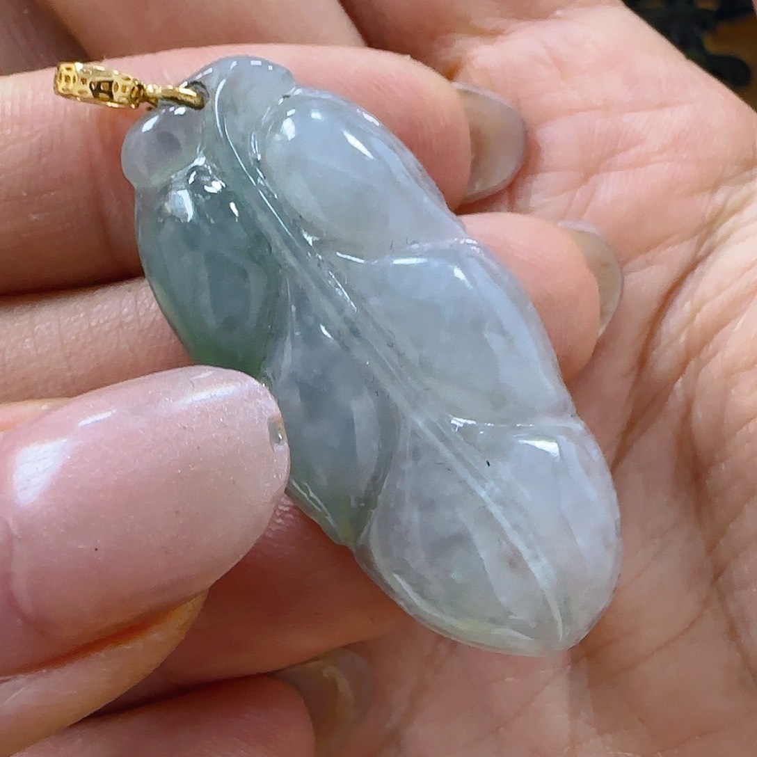 翡翠颈饰18K金镶嵌翡翠185