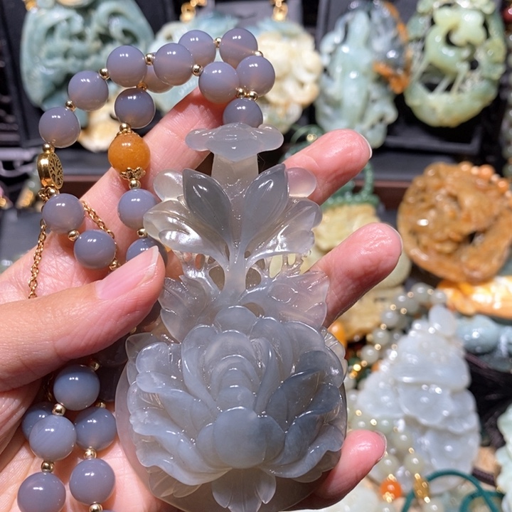 岫玉毛衣链未镶嵌