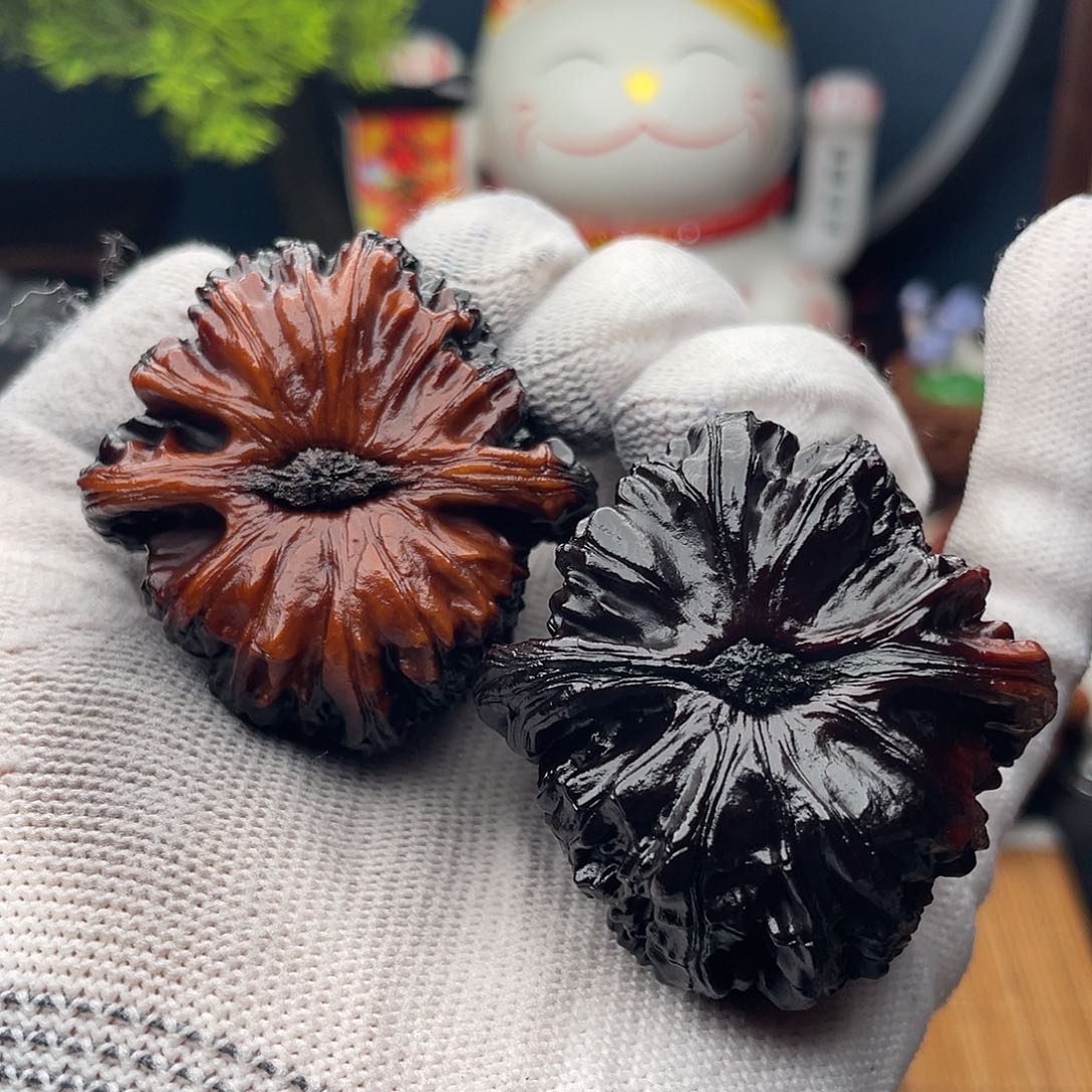 吊坠文玩核桃白狮子45