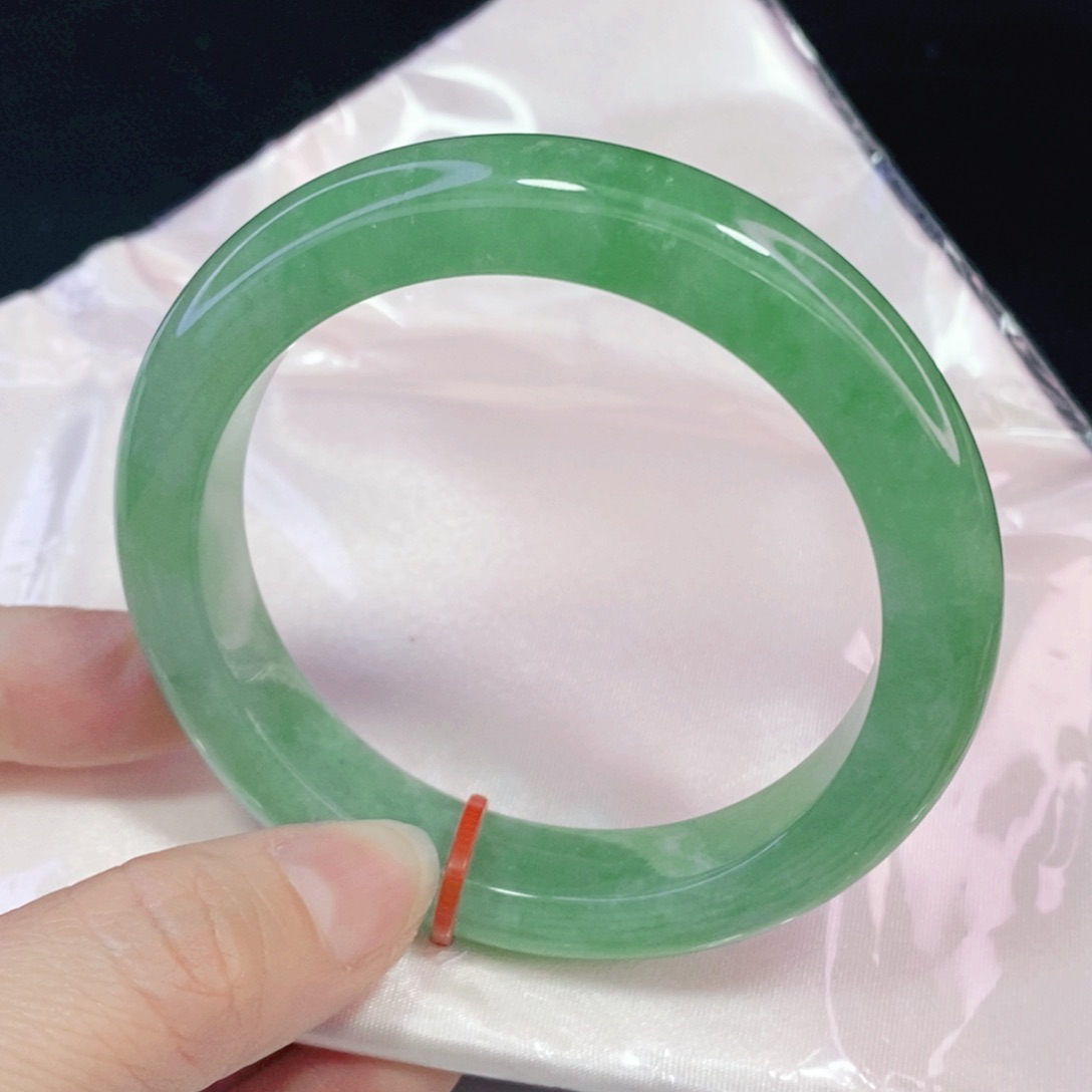 未镶嵌手镯翡翠57.8正圈