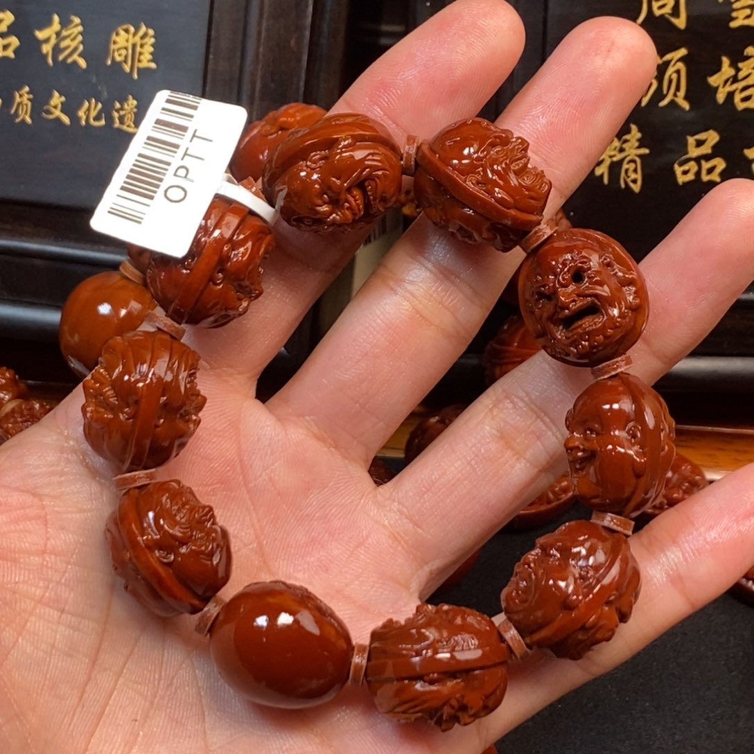 大***胖橄榄核吊坠Dhd双面恶僧