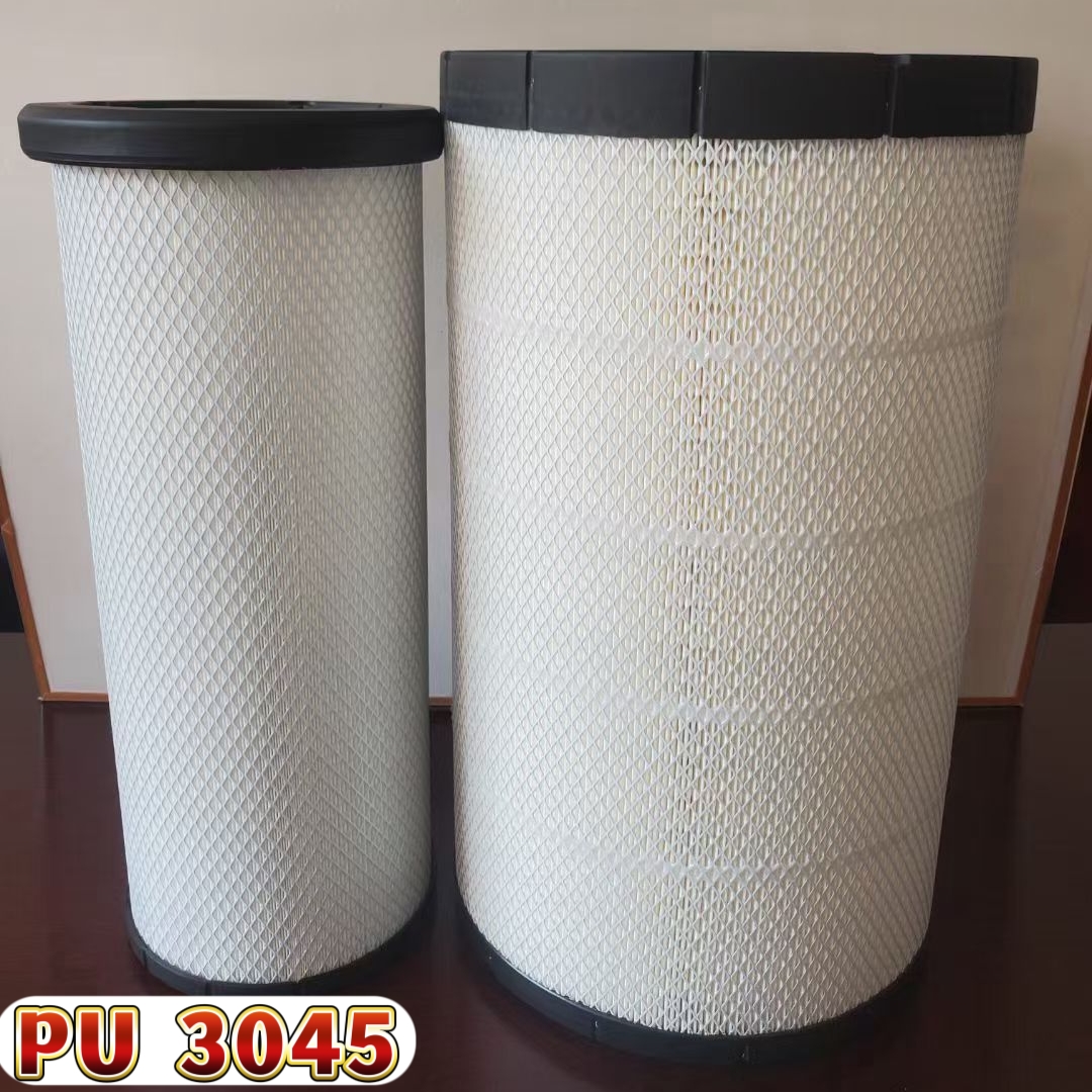 PU3045适配新款GTL星翼版双驱520马力国六凹口空气滤芯