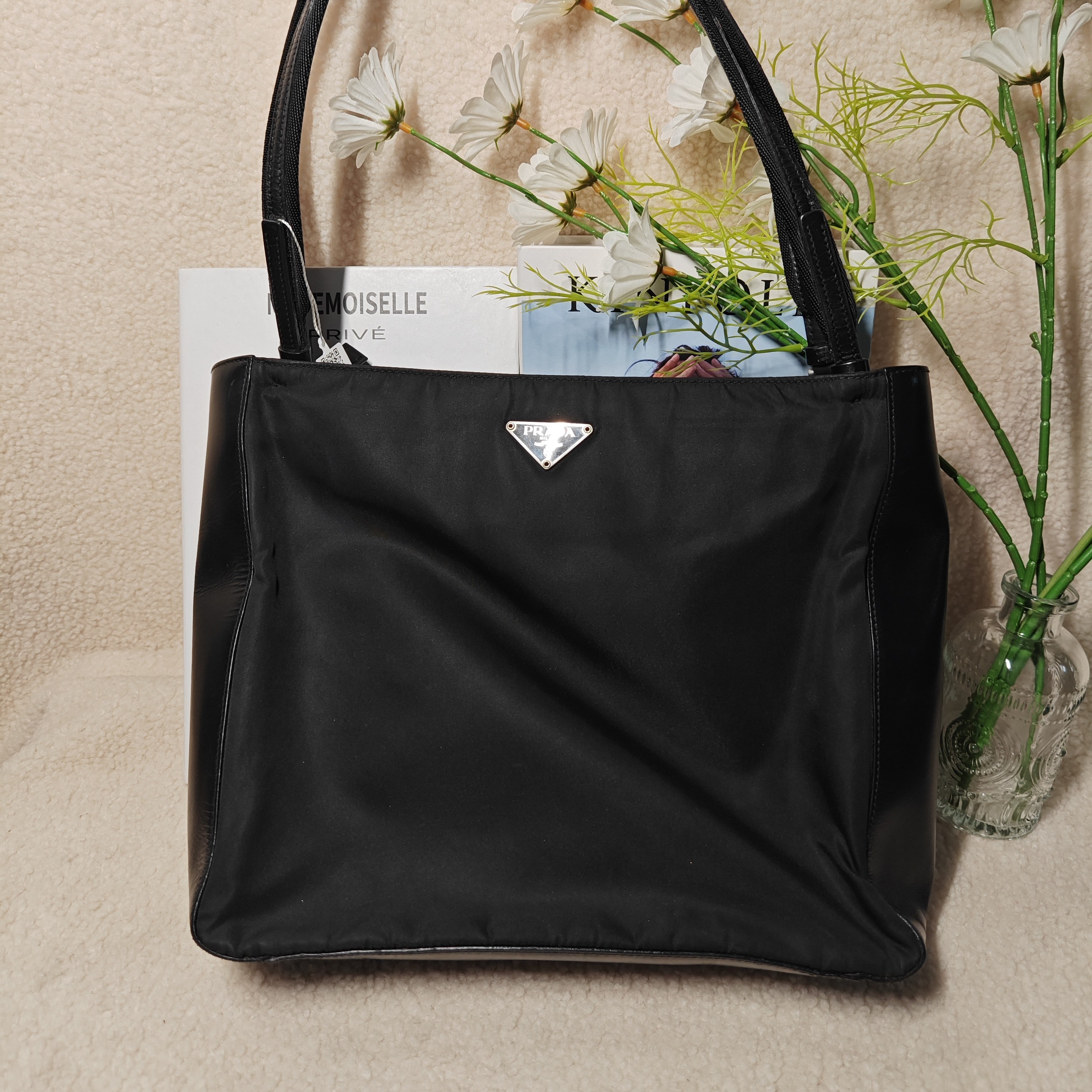 95新 Prada/普拉达 尼龙托特包大容量95新