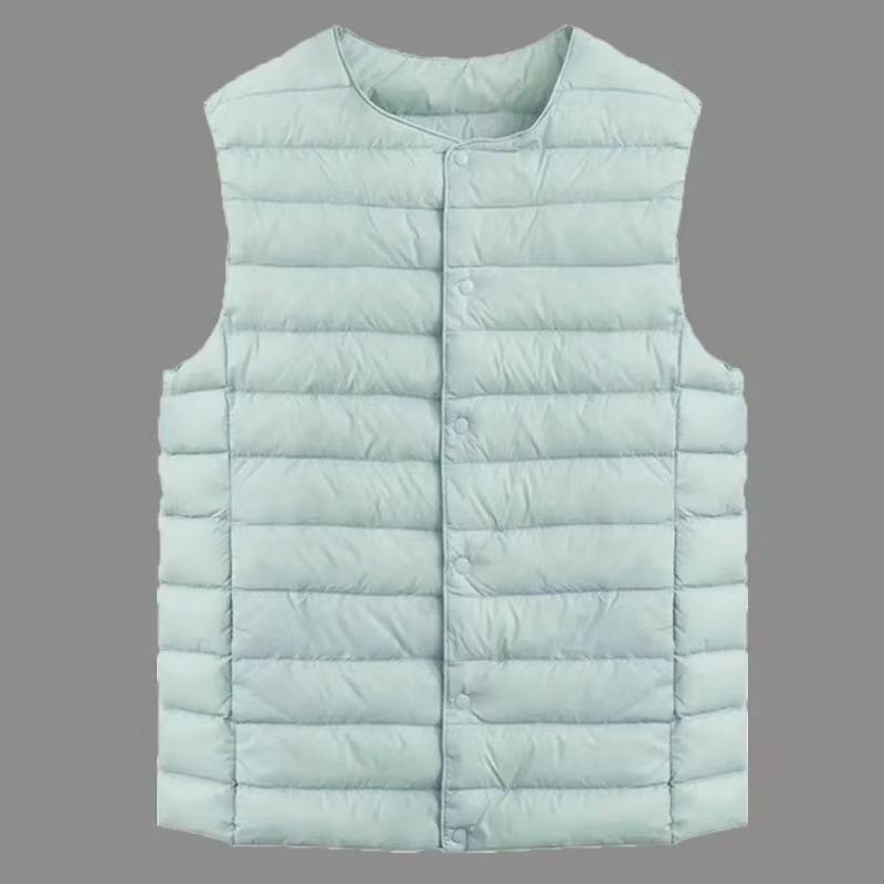 新款棉马甲女秋冬季短款修身内穿保暖无袖坎肩背心百搭外套