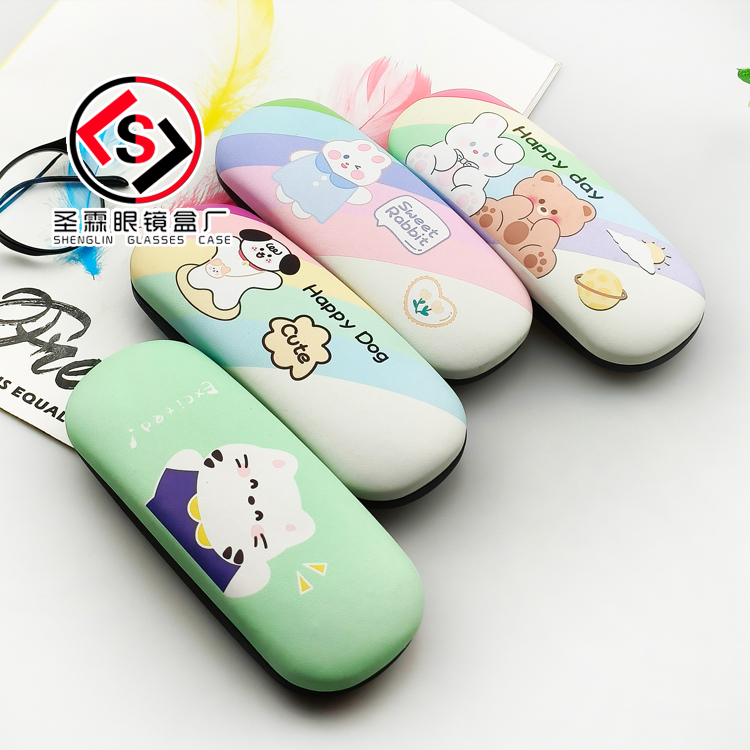 200个起卡通大梭子近视镜贴合高颜值可爱眼镜收纳盒可印LOGO